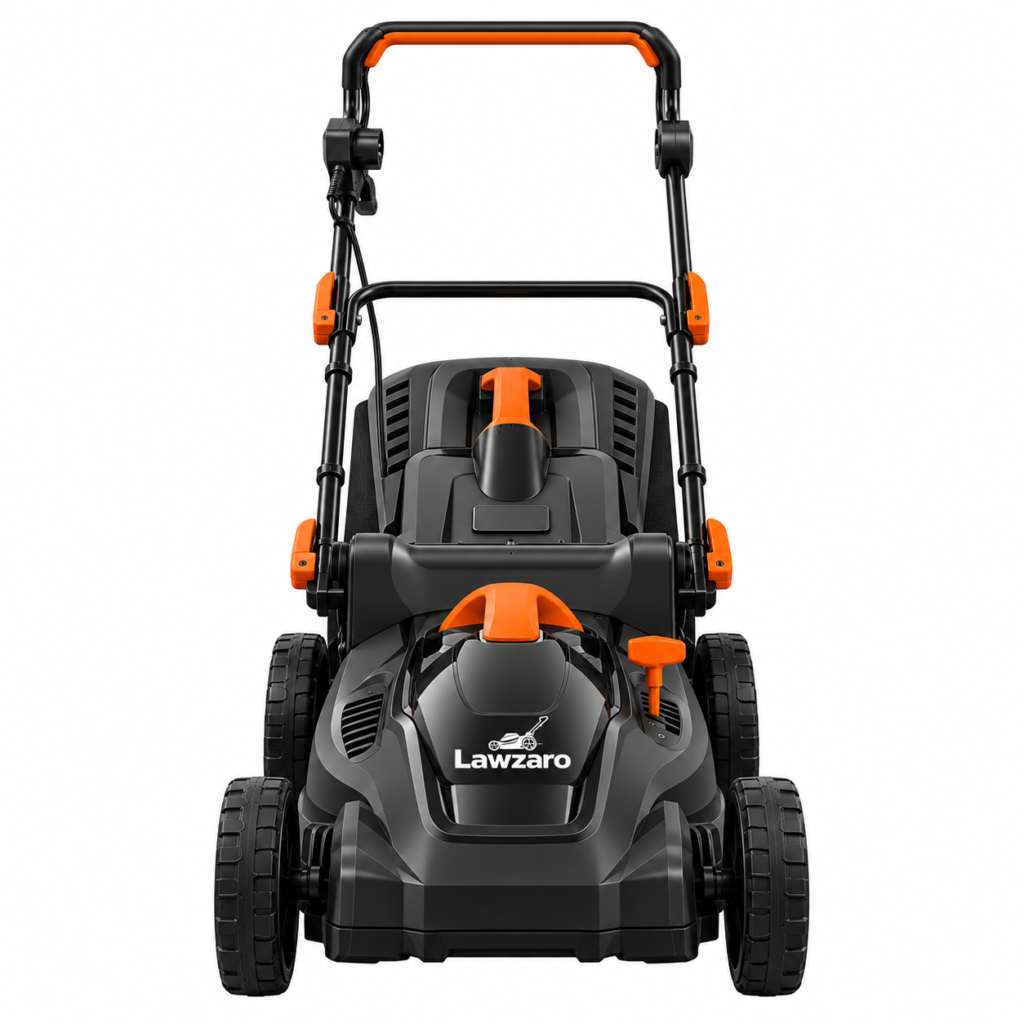 black orange lawn equipment
